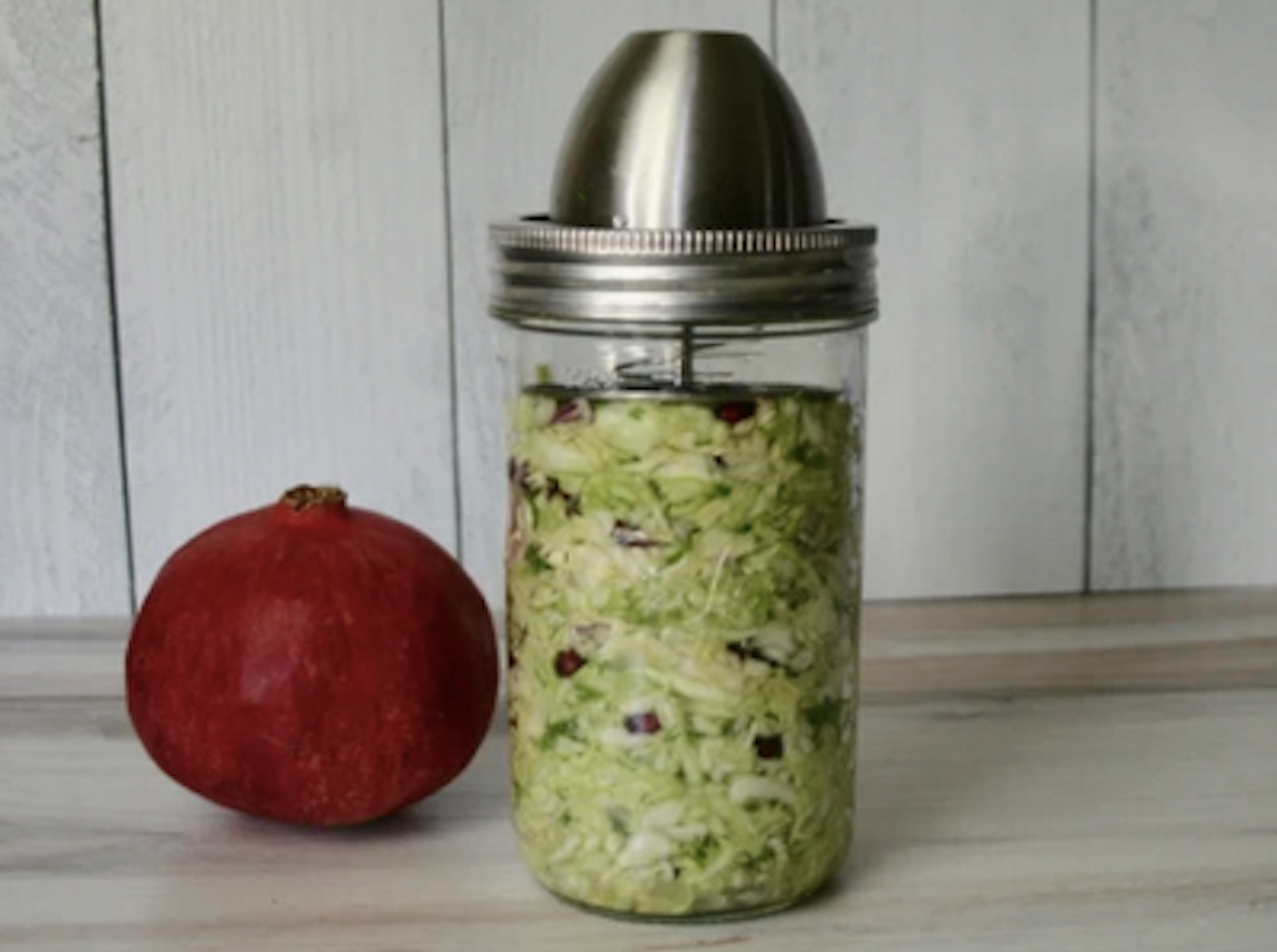 Holiday Sauerkraut with Pomegranate
 &ndash; The Little Fermenter