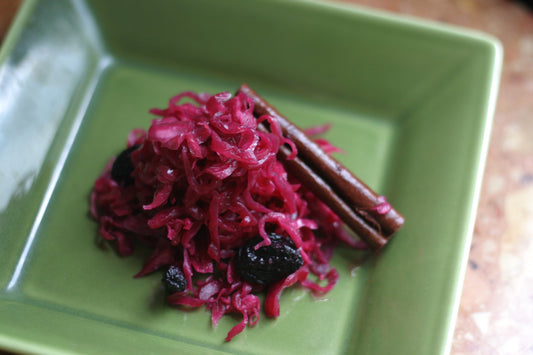 Cinnamon Raisin Purple Sauerkraut