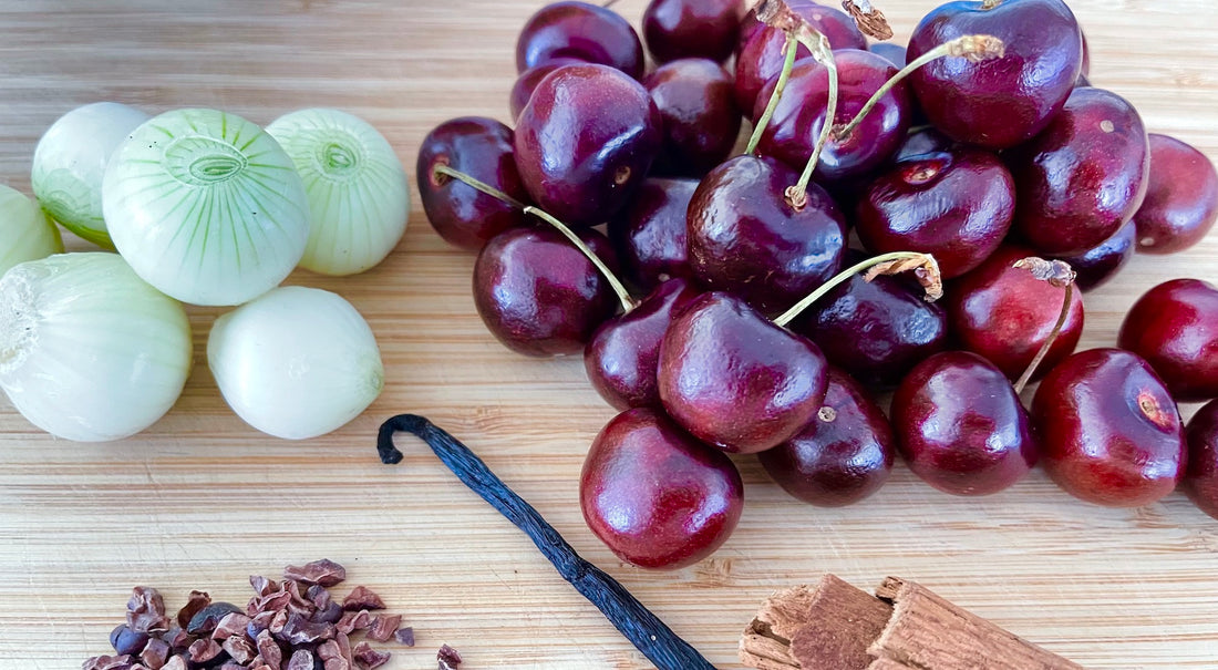 Fermented Cherries with Cacao Nibs