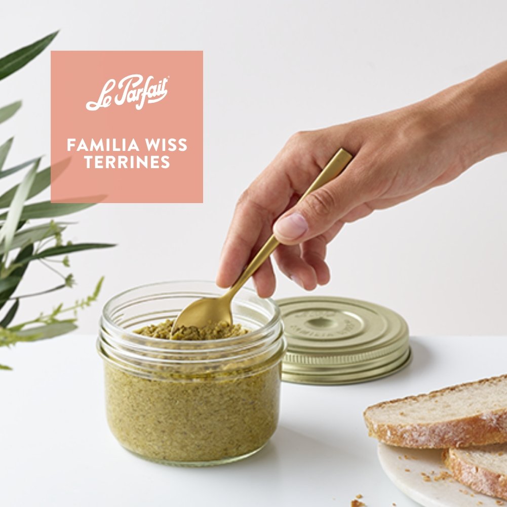 Le Parfait Familia Wiss Terrines - Glass Jars with 2-Piece Lids for Use with ChouAmi