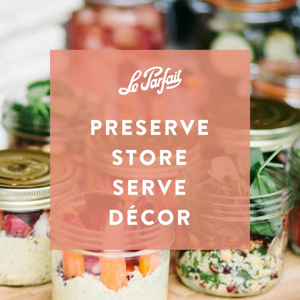 Le Parfait Familia Wiss Terrines - Glass Jars with 2-Piece Lids for Use with ChouAmi