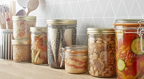 Le Parfait Familia Wiss Terrines - Glass Jars with 2-Piece Lids for Use with ChouAmi