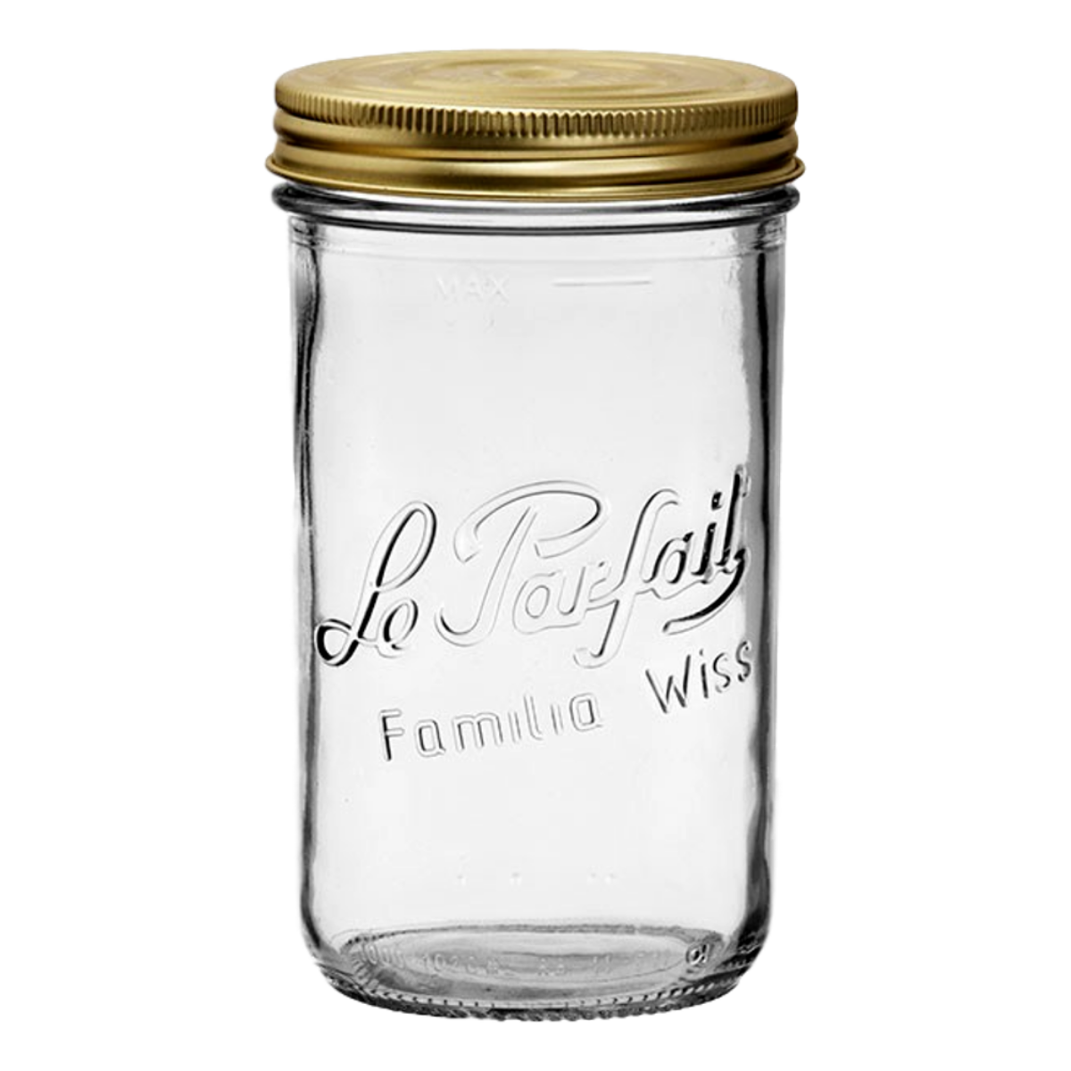 Le Parfait Familia Wiss Terrines - Glass Jars with 2-Piece Lids for Use with ChouAmi (Pack of one)