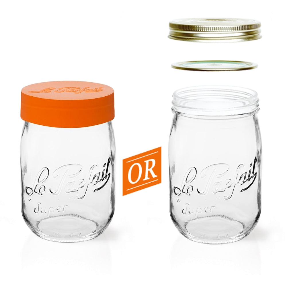 Le Parfait Screw Top Glass Jars for Use with ChouAmi (Packs of one)